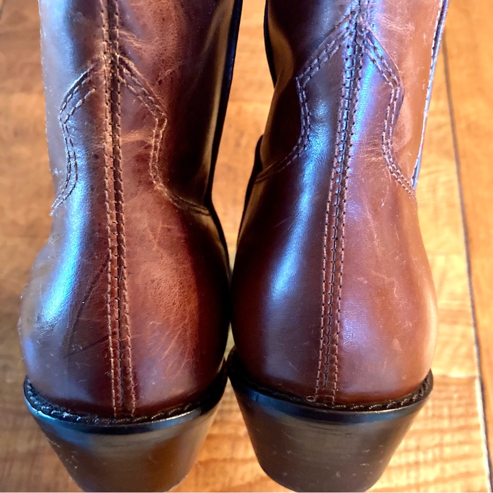 Matisse Albuquerque Prairie Leather Cowboy Boots Western Brazil Brown Size 7.5 - Picture 3 of 14